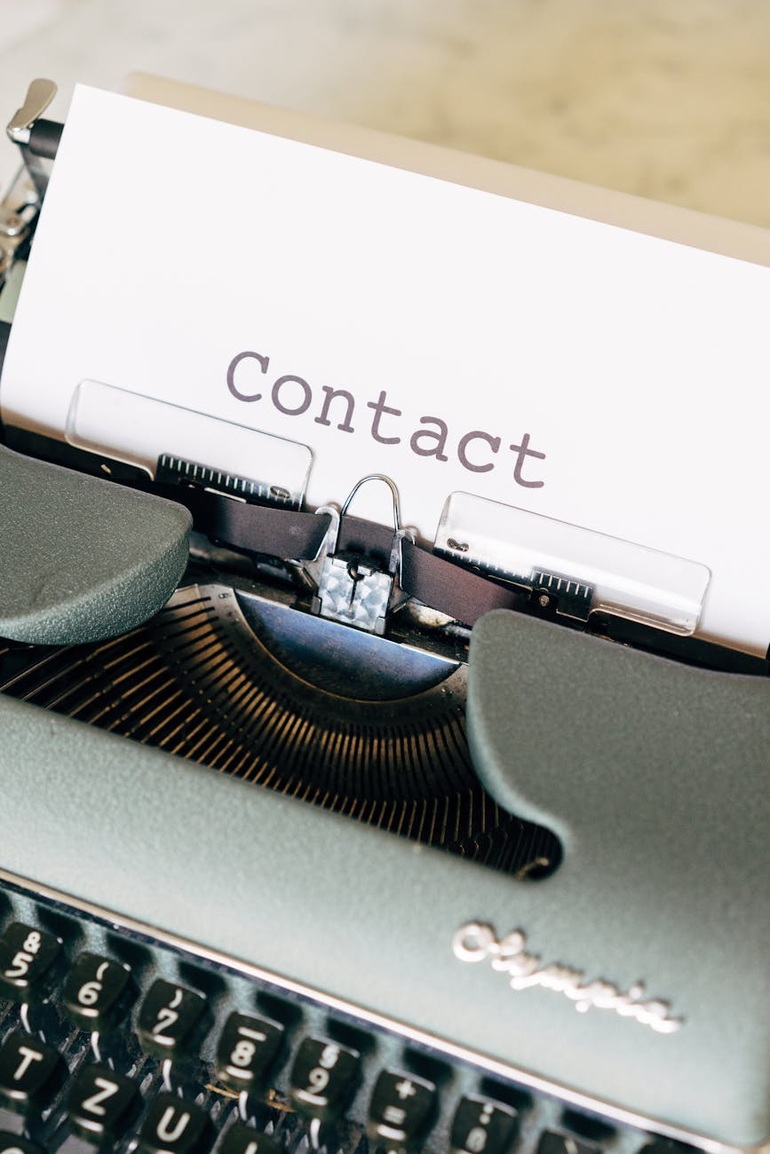 document in typewriter